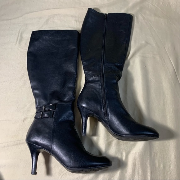 Le Château black leather boots size 8 - Picture 1 of 9
